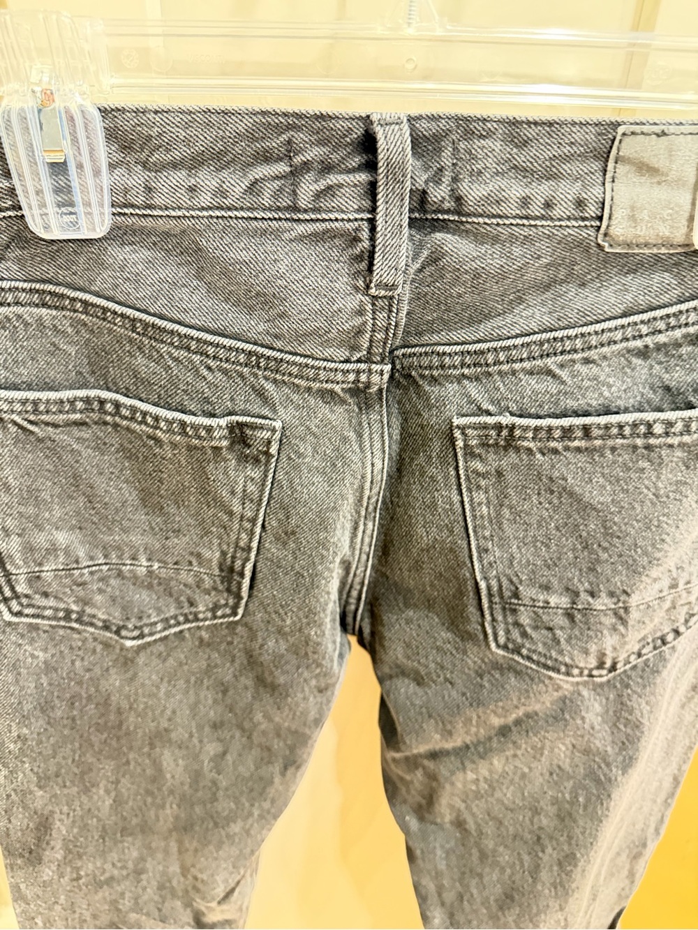 PacSun Men's Washed Black/Grey Relaxed Denim Jeans